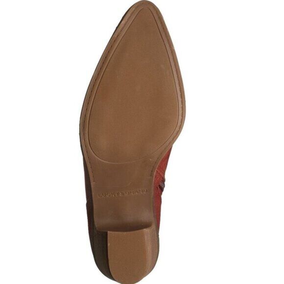 Lucky Brand Women Gezana Cutout Pointy Toe Leather Bootie - Picture 6 of 6